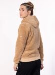 VESTE CAPUCHE SHERPA BISCUIT
