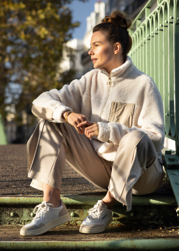 VESTE SHERPA ANGELE CRÈME