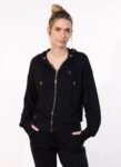 VESTE CAPUCHE MODAL RECYCLE NOIR